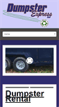 Mobile Screenshot of dumpsterexpressllc.com